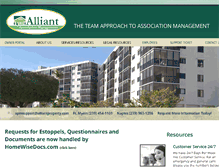 Tablet Screenshot of alliantproperty.ahn12.com